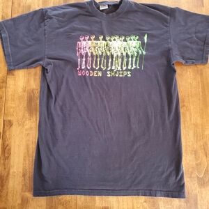Wooden Shjips Black Band Tee Size Large